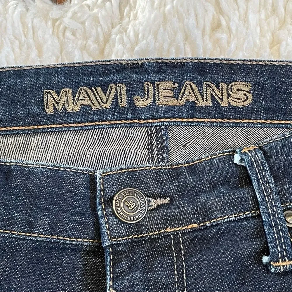 Mavi Zach Straight Tag tailored, now 34X27 Dark Blue, snug waist, loose leg